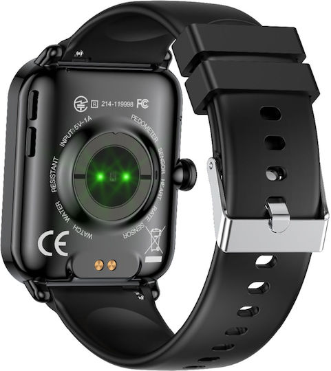 Bea-fon 102 44mm Smartwatch mit Pulsmesser (Schwarz)