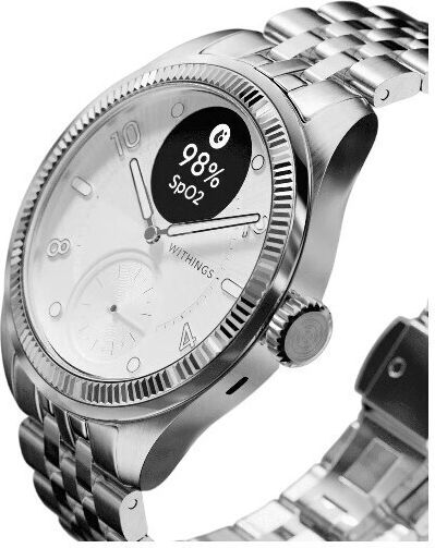 Withings Scanwatch Nova Brilliant Titanium 39mm with Heart Rate Monitor (Titanium-Grey)