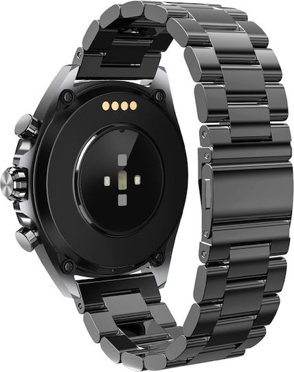 Bea-fon 501 Stainless Steel 43mm Smartwatch (Μαύρο)