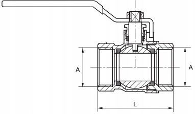 1 Inch Ball Valve Handle Pn30 Spanish