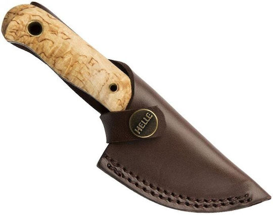 Helle Helle Mandra Knife Brown in Leather Sheath