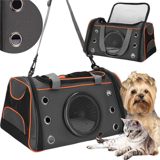 Small-medium Pet Carrier Bag Dog Cat Foldable 24x48x33 Cm Gray