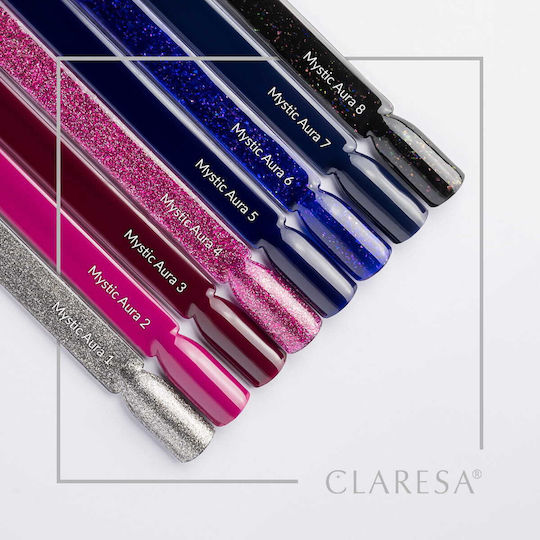 Claresa Mystic Aura Halb-permanenter Nagellack 1 mit Glitter 5gr 1Stück