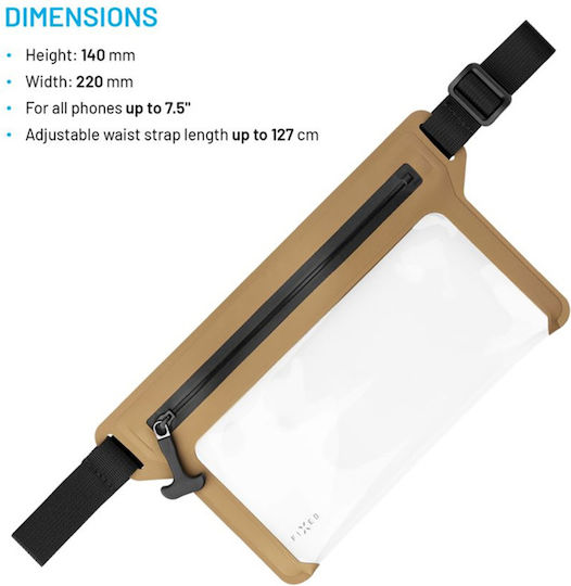 Fixed Αδιάβροχη Θήκη έως 7.5" Μπεζ