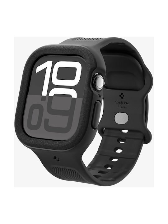 Spigen Vault Pro Θήκη Σιλικόνης σε Μαύρο χρώμα για Apple Watch 42mm