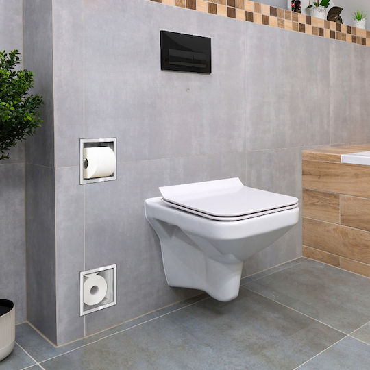 Balneo Haltevorrichtung für Toilettenpapier Inox