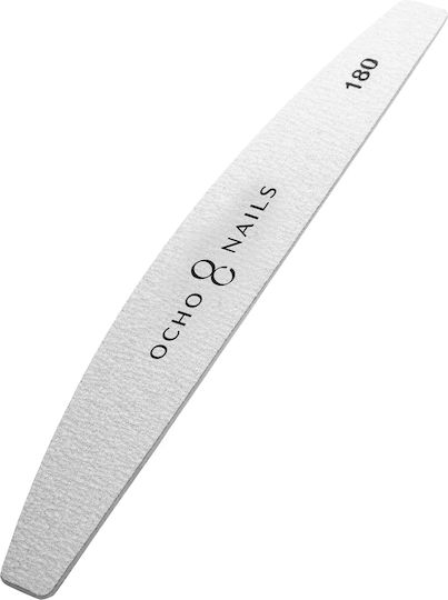 Ocho Nails Slim Half-moon File 100/180 1 Pc Safe Pack