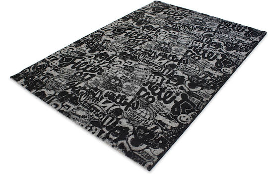 Balsan Urban Art Rug Rectangular Grey Black