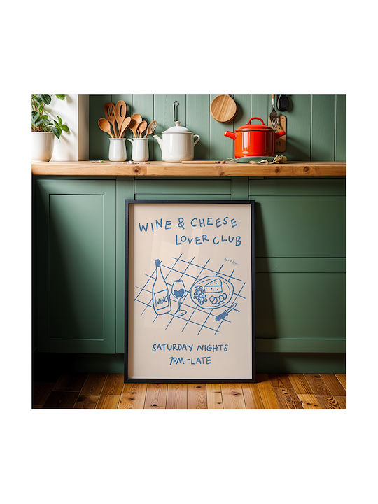 Poster Cheese & Wine Lovers Club Pst25306 21cm X 30cm