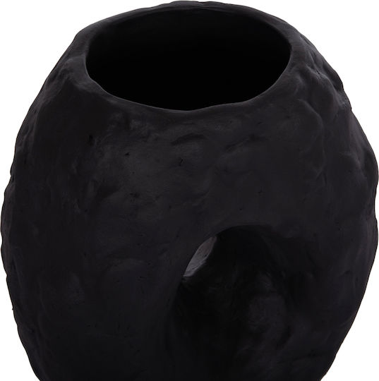 HomeMarkt Διακοσμητικό Βάζο Πήλινο Namentis Μαύρο 22x13xΥ28cm