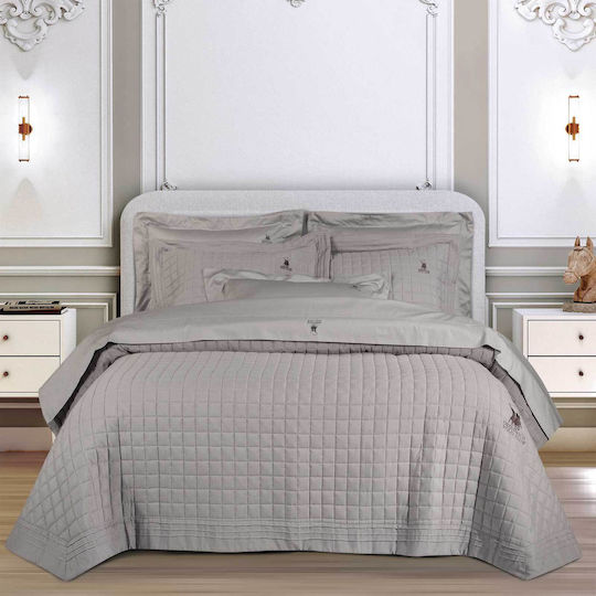Greenwich Polo Club 2356 Κουβερλί Υπέρδιπλο Microfiber Taupe 240x250cm