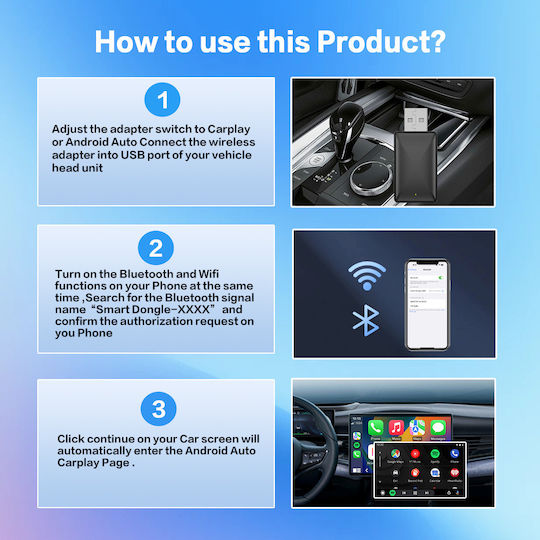 Luvlu Adaptor Carplay Auto Universal