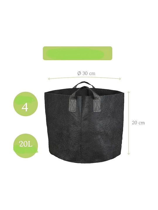 Plant Bags L Handles Gardening Drlfwwybm Set 4 Ghivece