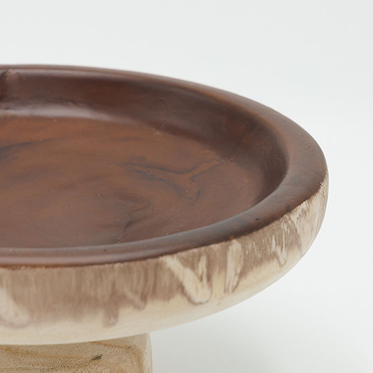 Decorative Bowl Brown 25x11x11cm