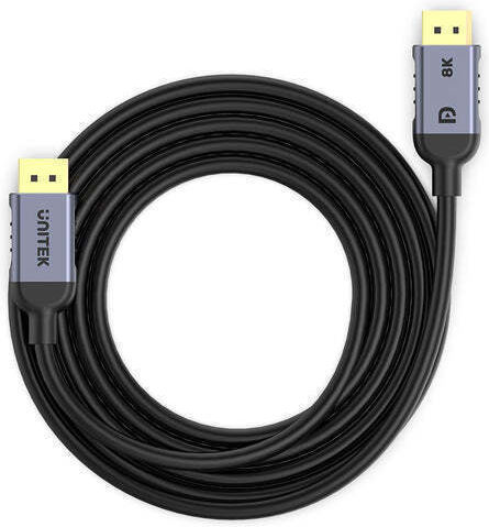 Unitek Cable DisplayPort male - DisplayPort male 3m Μαύρο (C1628GY01-3M)