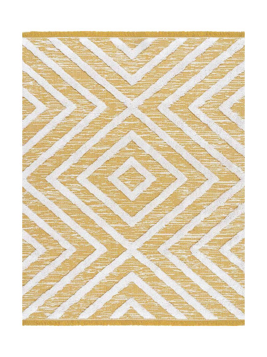 Madi Flint Rug Rectangular Yellow
