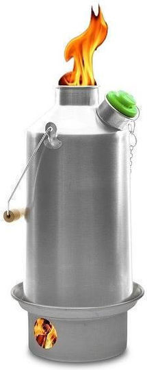 ‘Base Camp’ Kettle 1.6 L Stainless Steel + Whistle Kelly Kettle
