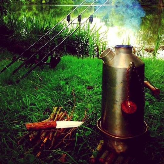 ‘Base Camp’ Kettle 1.6 L Stainless Steel + Whistle Kelly Kettle