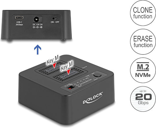 DeLock Docking Station for 2 Hard Drives PCIe (64300)