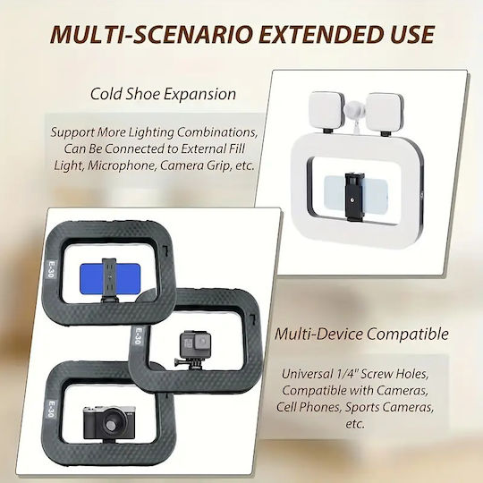 Led Video Light Τηλέφωνα Κάμερες Bi Color Version