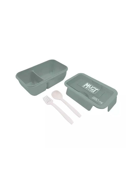 Must Team Plastic Lunch Box Orange 950ml