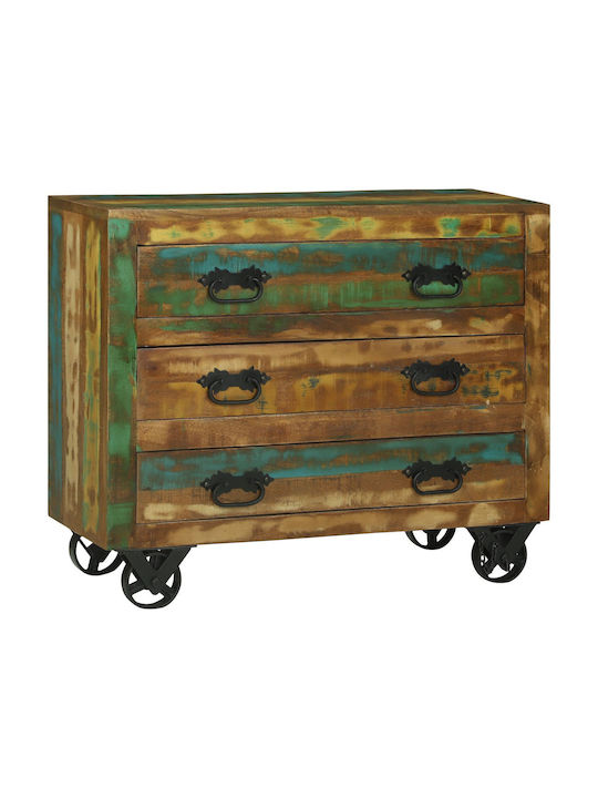 Sideboard made of Solid Wood with Drawers Brown 80x30x65cm