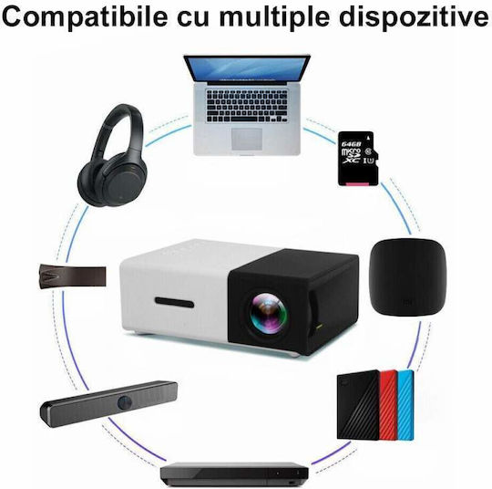 Мини Проектор LCD LED лампа Черен