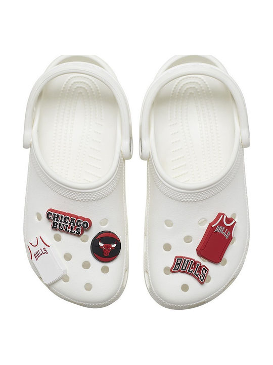 Crocs Джибитс Декорация За Обувки NBA Бяла