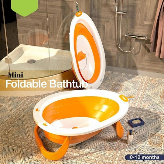 Foldable Baby Bath Orange