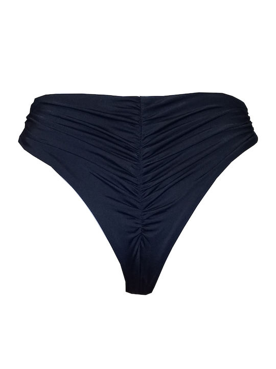 Bikini Brazil Ψηλόμεσο Μαύρο