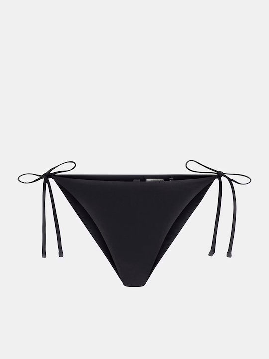 Bikini String με Κορδονάκια Black