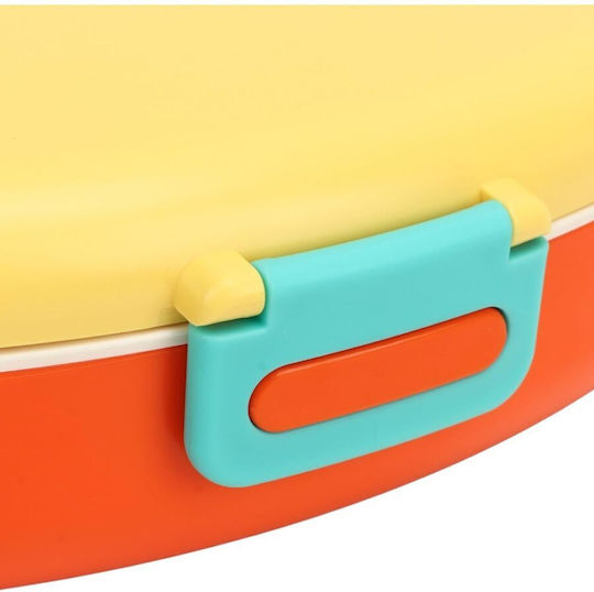 Queen Mother Plastic Kids' Food Container 1.3lt Yellow x x 7.5cm