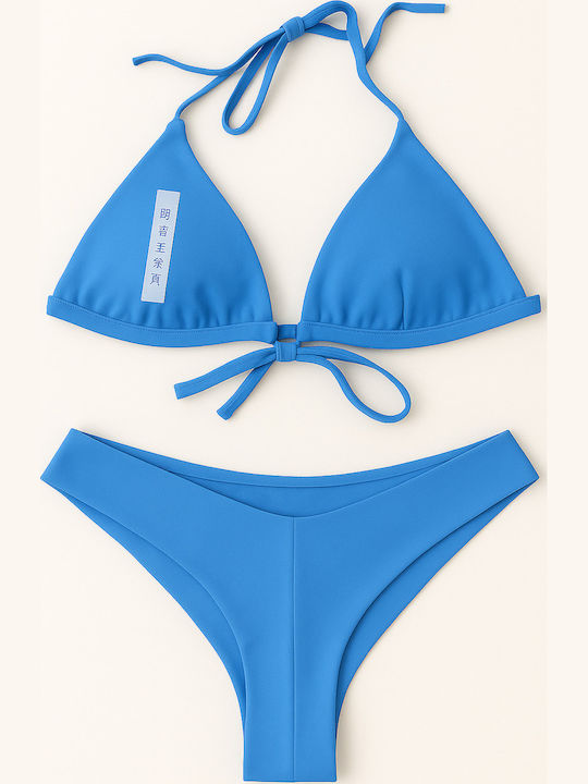 Set Bikini Τριγωνάκι & Brazil Γαλαζιο