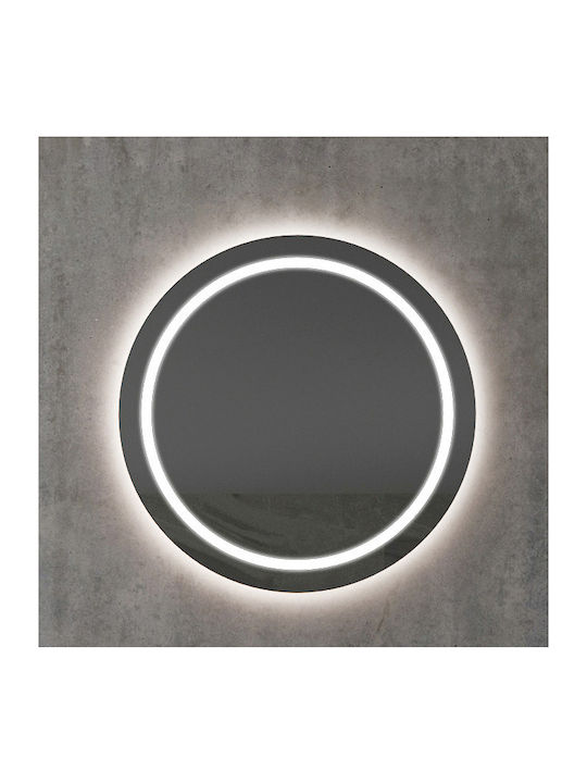 Luminor Polar Στρογγυλός Καθρέπτης Μπάνιου Led 59x59cm