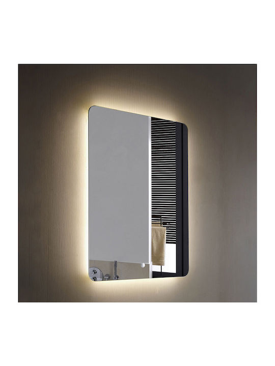 Luminor Joy Ορθογώνιος Καθρέπτης Μπάνιου Led Αφής 50x70cm