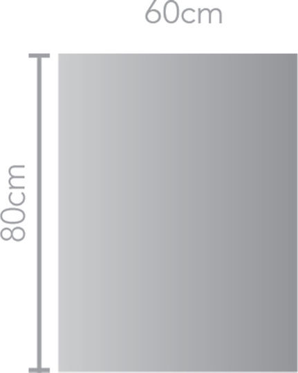 Imex Italia Ορθογώνιος Καθρέπτης Μπάνιου Led Αφής 60x80cm