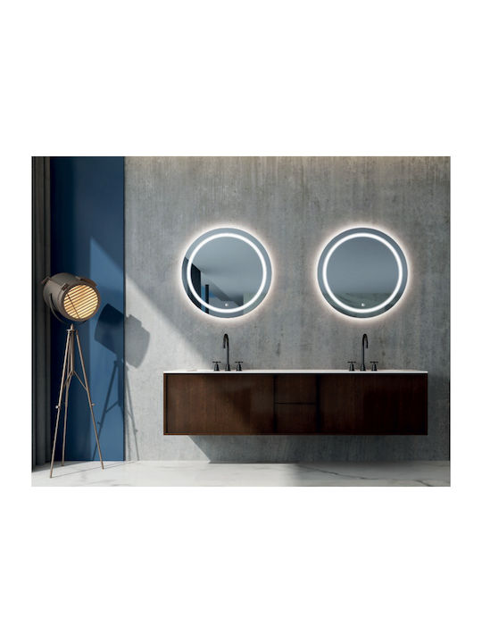 Luminor Polar Στρογγυλός Καθρέπτης Μπάνιου Led 78x78cm