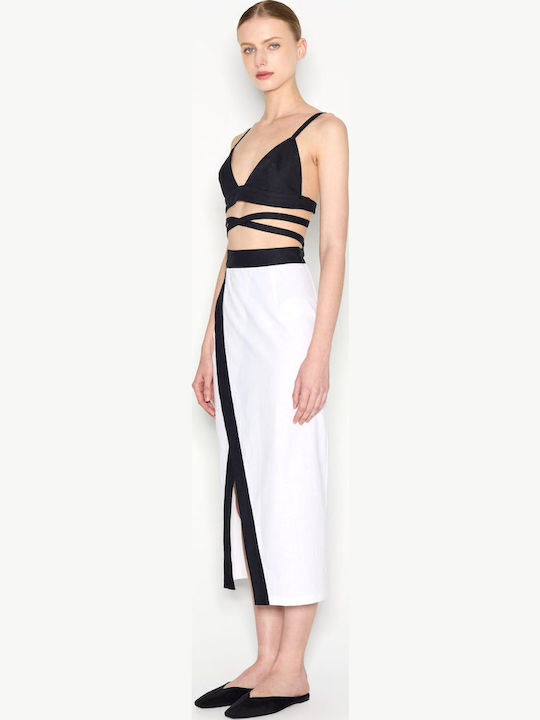 Midi Φούστα Φάκελος White