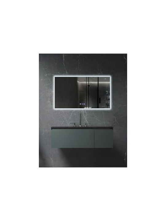 Sparke Ορθογώνιος Καθρέπτης Μπάνιου Led 80x50cm