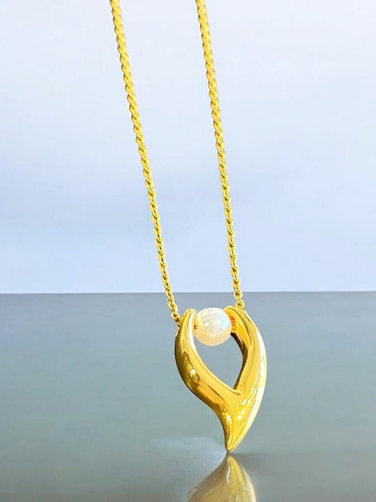 Charm aus Stahl mit Perlen