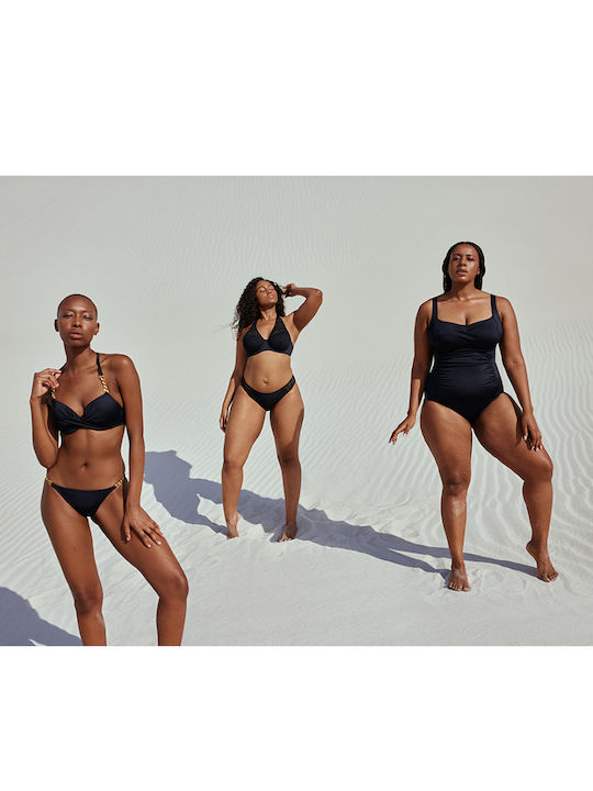 Fiji One Piece Swimsuit with Removable Padding Black
