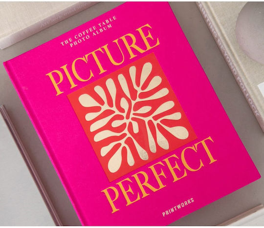 Album foto Printworks Picture Perfect 33 X 27 cm, copertă elegantă din carton, 60 de poze 10 X 15 cm, 30 de pagini, roz