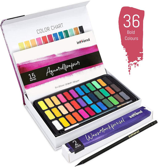 Int!rend Watercolor Paint Set de Colorat