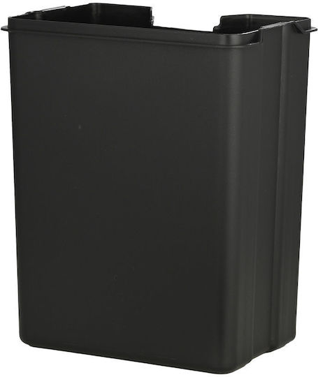 Estia Cubic Metallisch Set aus Toilettenbürste und Mülleimer für das Badezimmer Sanftes Schließen 6Es Gray