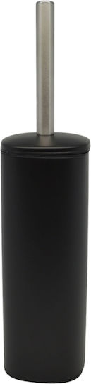 Ankor Metallic Toilet Brush and Basket Set Soft Close 5lt Black