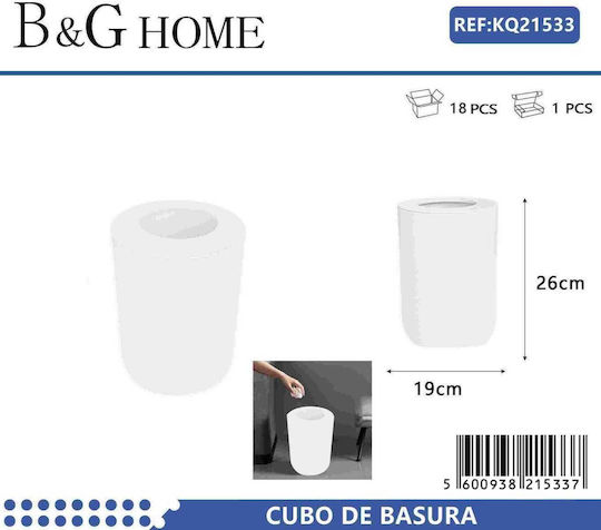 Plastic Perie de toaletă Alb