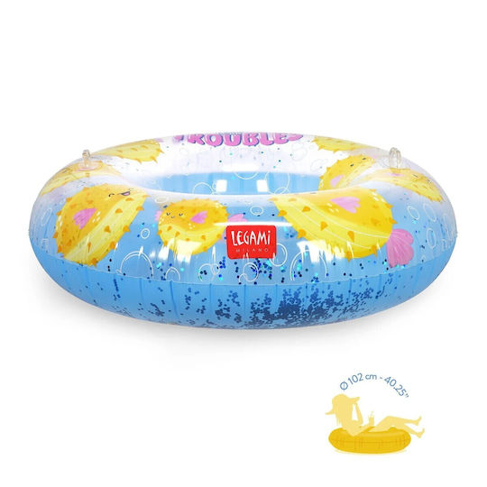 Legami Milano Kinder Schwimmring mit Durchmesser 102cm. Hellblau