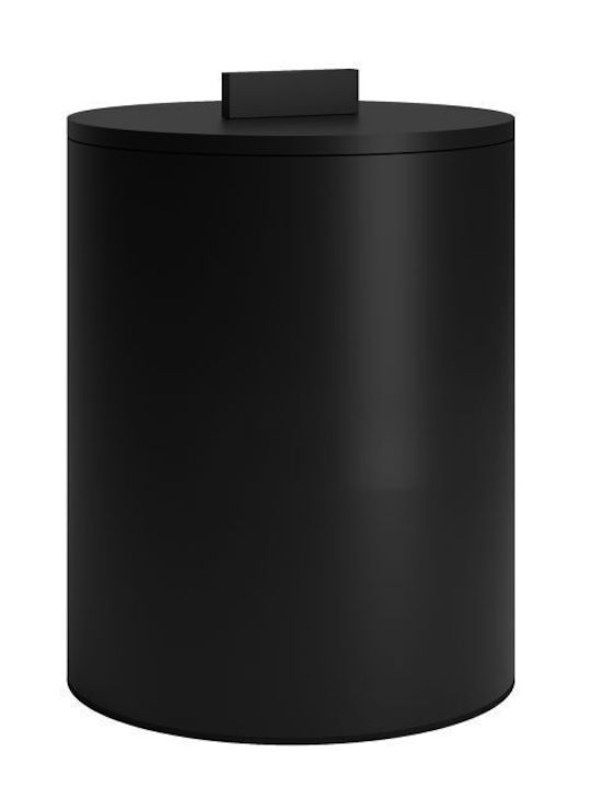 Pam & Co Inox Καλαθάκι Μπάνιου 6lt Μαύρο
