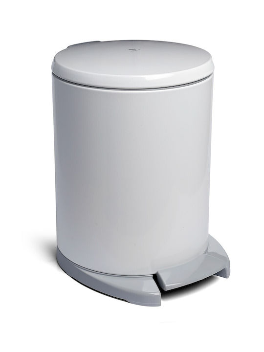 Marva Cigo Inox Bathroom Basket 6lt White