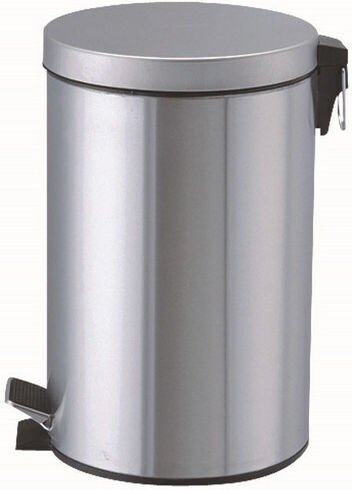 Διανομική Inox Καλαθάκι Μπάνιου Soft Close 12lt Ασημί